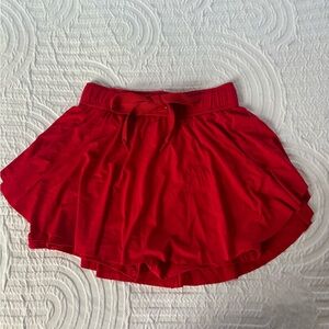 Pants store skirt with shorts size small red worn once